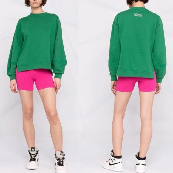 Jacquemus Pants - JACQUEMUS Le Short Arencia Pink Ribbed Knit Bike Shorts